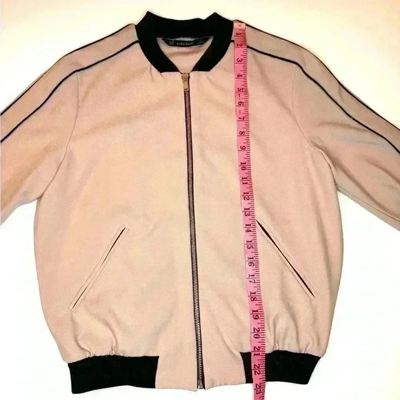 Zara Basic Womens Pink  Bomber Jacket Size XS - Picture 7 of 7